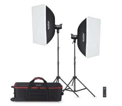 Комплект Бі-Колор Відео Світла Godox SL100Bi-K2 з софтбоксами та сумкою