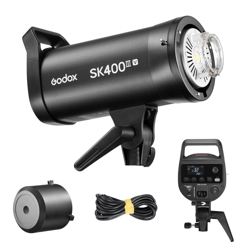 Студійний спалах Godox SK400III-V зі світлодіодним пілотним світлом