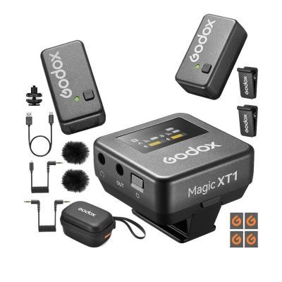 Радио Микрофон Петличный Godox Magic XT1с коннекторами TRS и USB-C в комплекте