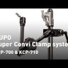 Затискач Kupo KCP-710B Super Clamp з регульованою ручкою (чорне покриття)