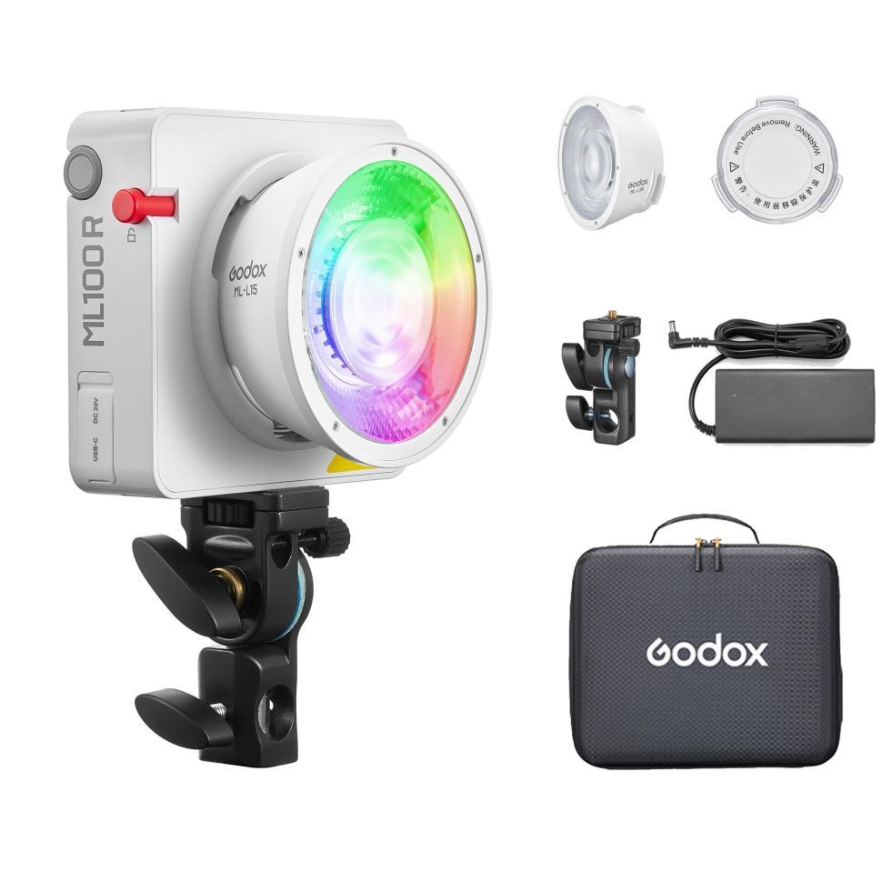 Компактний відео освітлювач Godox ML100R RGB / Bi-Color