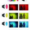 Набор 5х Цветных Фильтров NiceFoto SN-518 для 7" Рефлектора