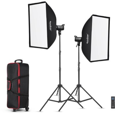 Комплект Видео Света Godox SL100D-K2 с софтбоксами и сумкой