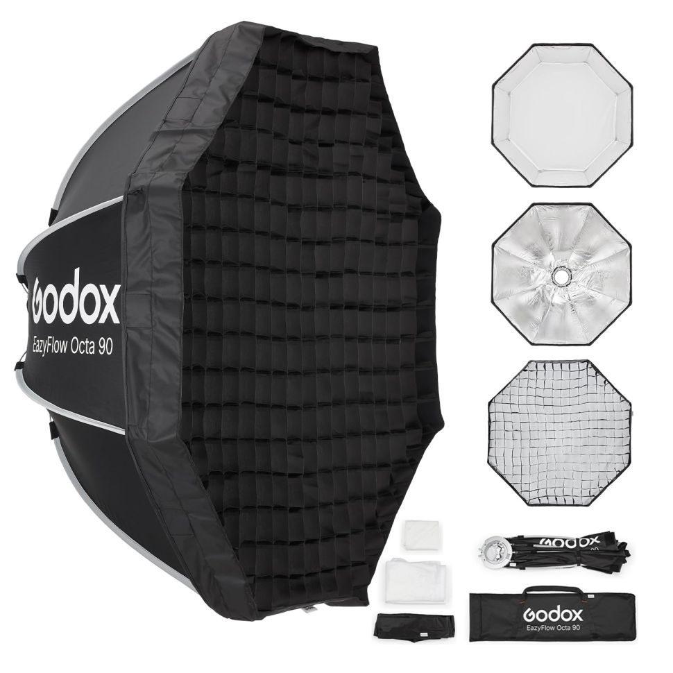 Софтбокс Октагон Godox EazyFlow Octa 90 Быстросборный (Bowens)