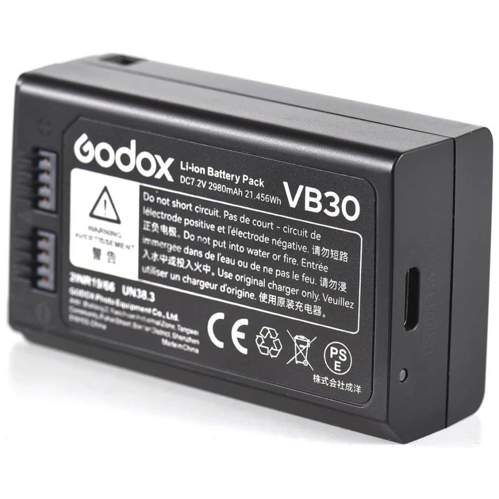 Акумулятор Godox VB30 для фотоспалахів V1Pro, V1, V100 та V860III