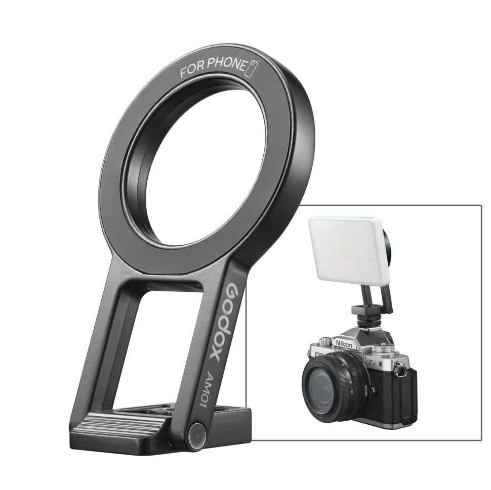 Магнитный кронштейн подставка Godox AM01 для Смартфонов и LED панели Godox MA5R