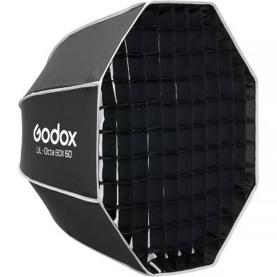 Софтбокс Октагон 60см Godox UL-BOX-OCTA-60 з парасольковим механізмом та кріпленням Bowens