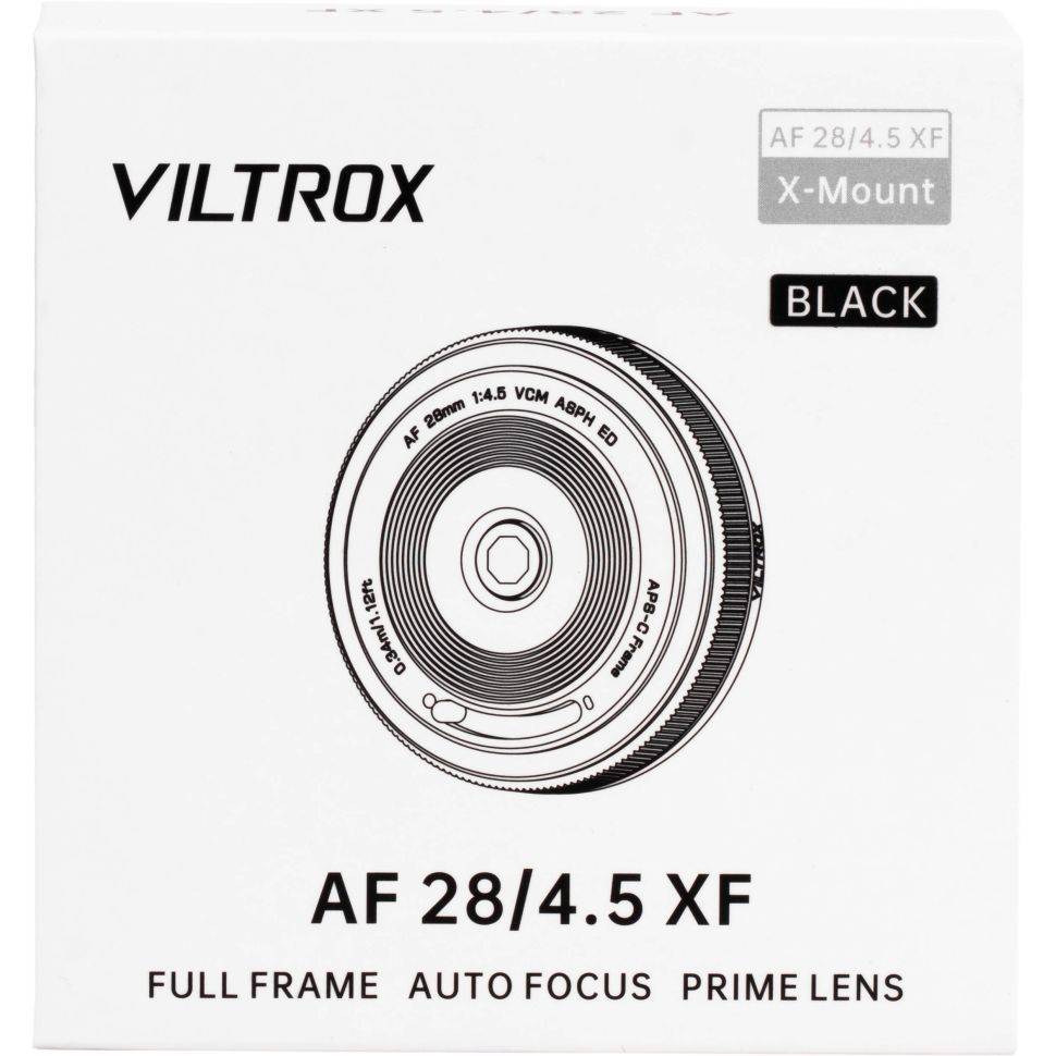 Обʼєктив Viltrox AF 28mm f/4.5 для Fujifilm X. Ціна 3 863 грн Обʼєктив Viltrox AF 28mm f/4.5 для Fujifilm X. Ціна 3 863 грн