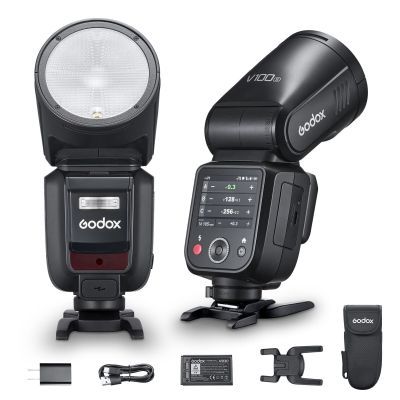 Вспышка Накамерная Godox V100-S для Sony мощностью 100Дж и цветным тач-экраном управления