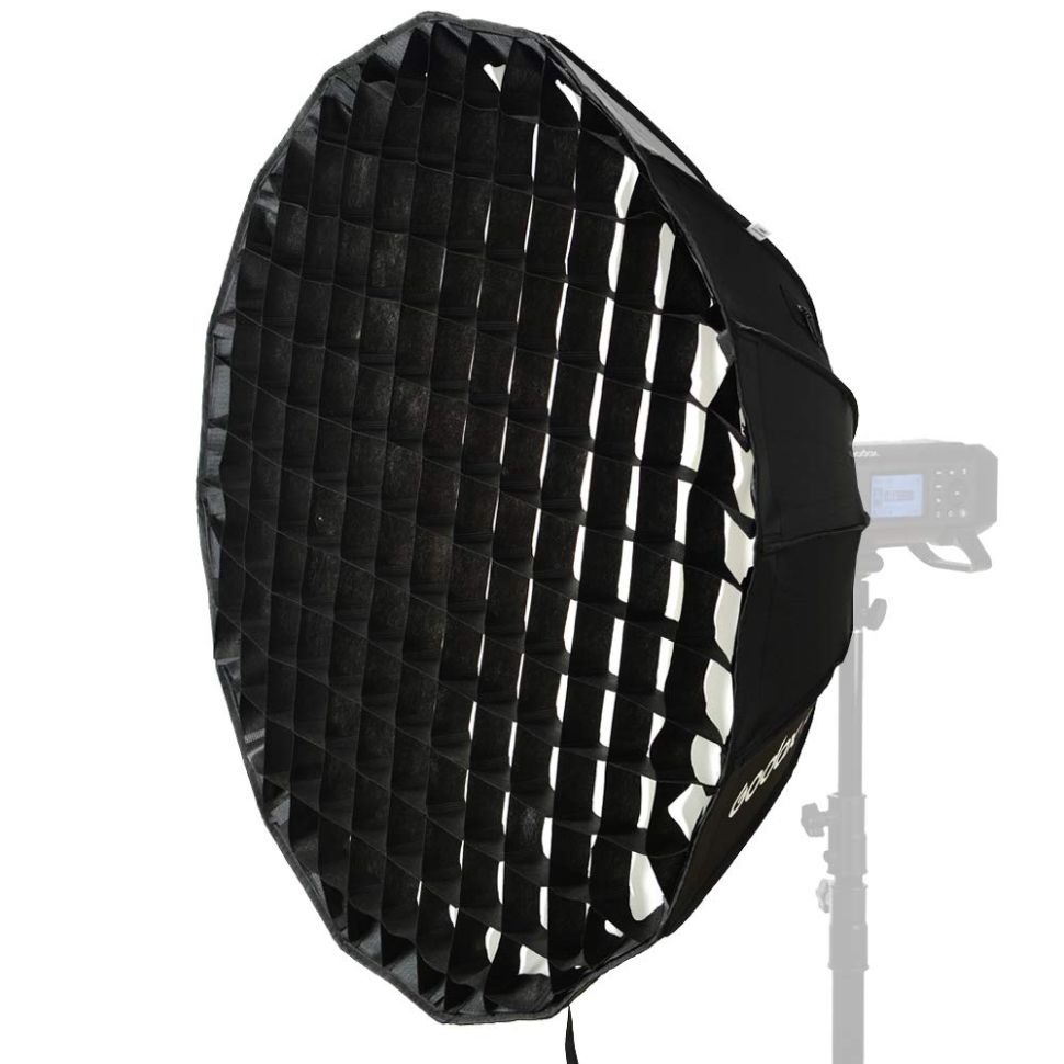 Софтбокс Параболічний з Сотами Godox AD-S85S 85см для AD400PRO срібло