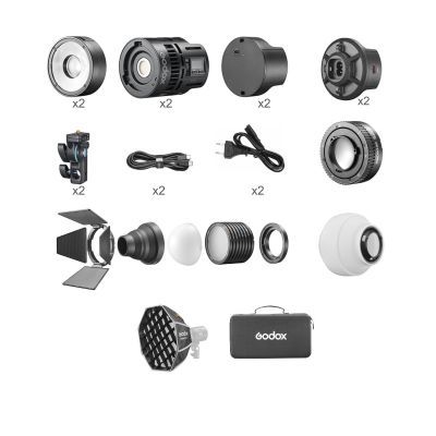 Набор Godox RS60R-2K из двух RGB видео осветителей RS60R