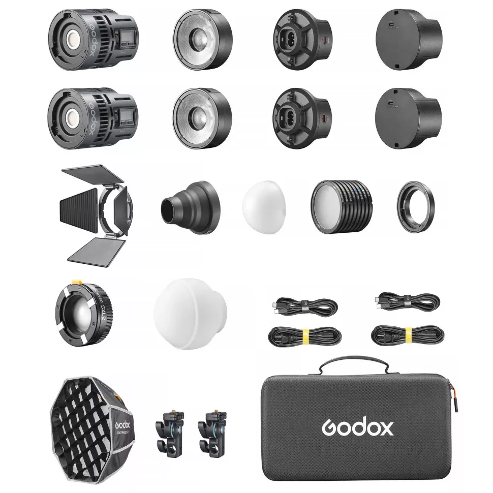 Набір Godox RS60R-2K з двох RGB відео освітлювачів RS60R