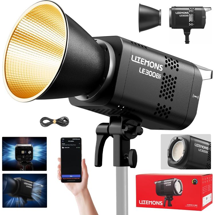Бі-колор LED відеосвітло Godox Litemons LE300Bi (чорний корпус