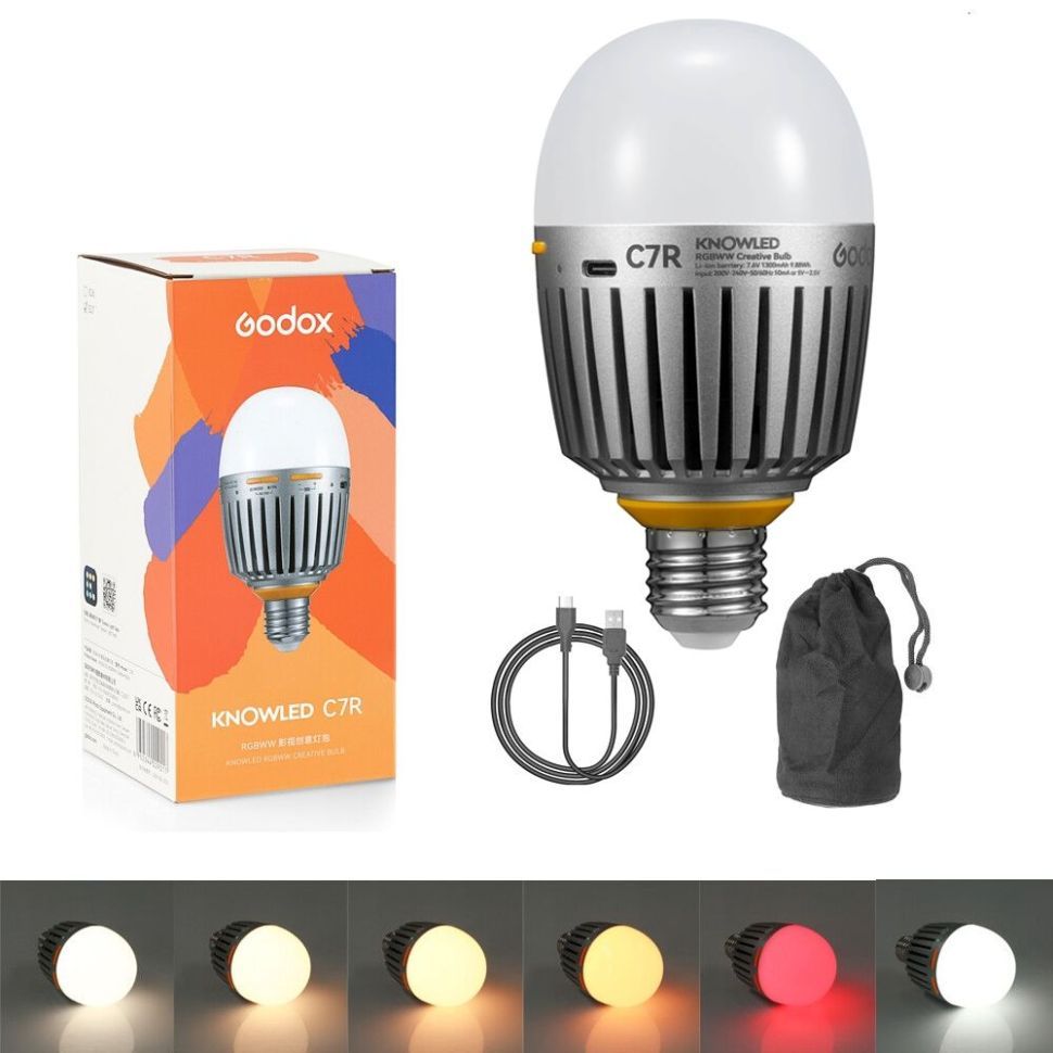 Креативна Лампочка Godox C7R KNOWLED RGBWW. Ціна 3 099 грн. Купити