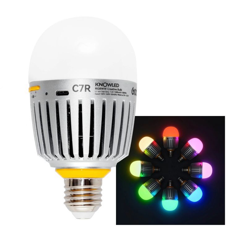 Креативна Лампочка Godox C7R KNOWLED RGBWW. Ціна 3 099 грн. Купити