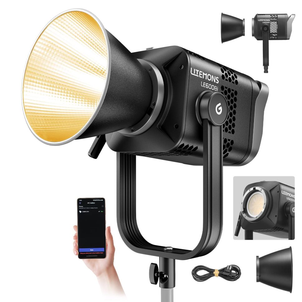 Бі-колор LED відеосвітло Godox Litemons LE600Bi (чорний корпус)