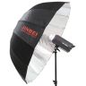 Фотозонт Глубокий с Диффузором Jinbei Black/Silver Deep Umbrella 130cm