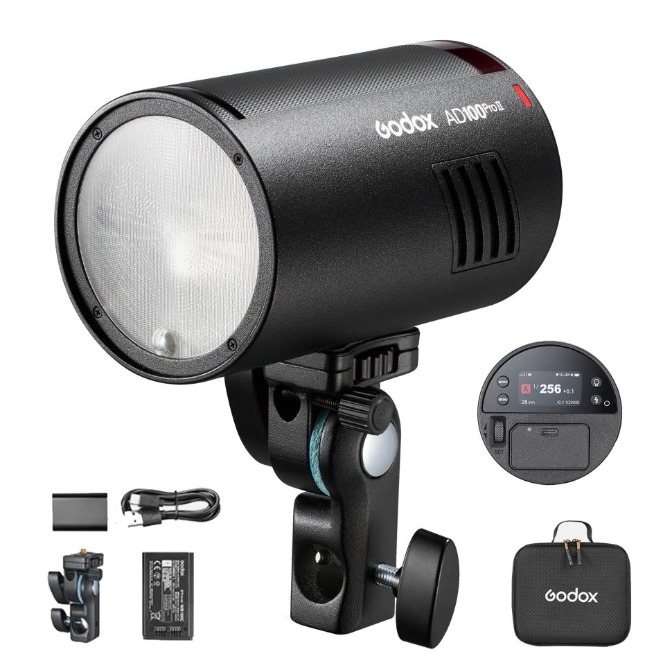 Вспышка Godox AD100ProII Студийная Аккумуляторная